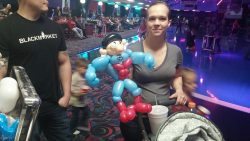 Classic Skating doing Balloon art work.